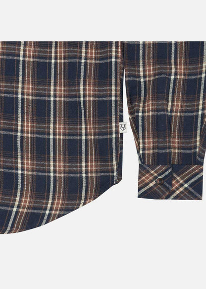 Áo Sơ Mi Caro Tay Dài Mềm Mịn No Style M62 Xanh Dương Nâu - YaMe.vn