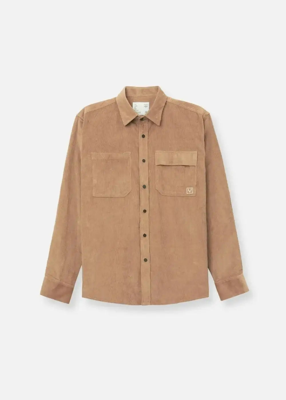 Áo Sơ Mi Tay Dài Vải Corduroy Ít Nhăn No Style M65 Nâu - YaMe.vn