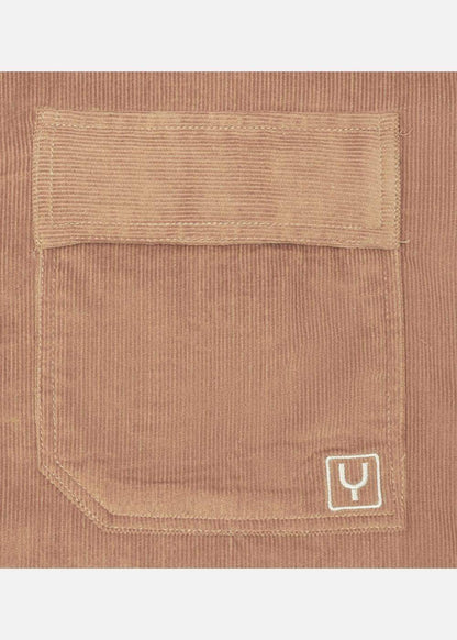 Áo Sơ Mi Tay Dài Vải Corduroy Ít Nhăn No Style M65 Nâu - YaMe.vn