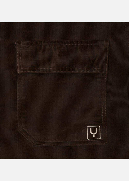 Áo Sơ Mi Tay Dài Vải Corduroy Ít Nhăn No Style M65 Nâu Đậm - YaMe.vn