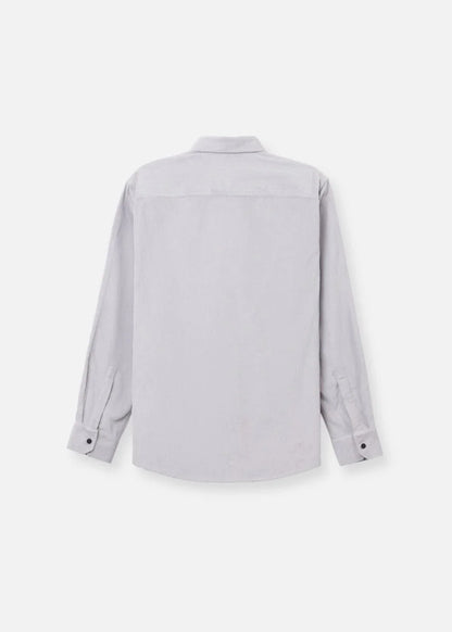 Áo Sơ Mi Tay Dài Vải Corduroy Ít Nhăn No Style M65 Xám - YaMe.vn