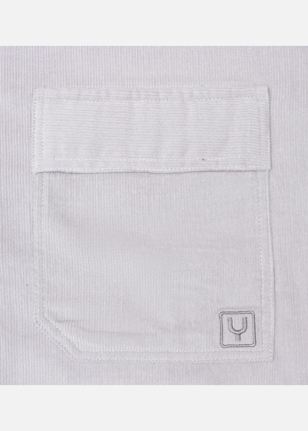 Áo Sơ Mi Tay Dài Vải Corduroy Ít Nhăn No Style M65 Xám - YaMe.vn