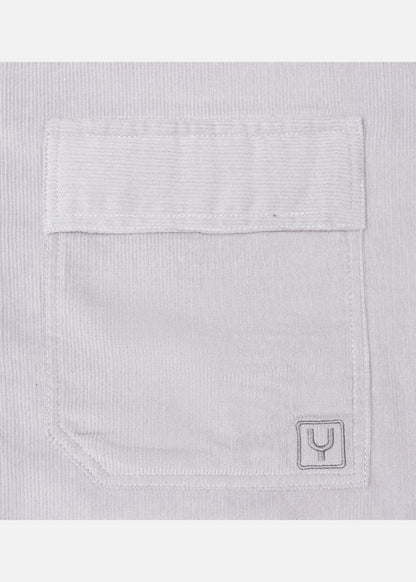 Áo Sơ Mi Tay Dài Vải Corduroy Ít Nhăn No Style M65 Xám - YaMe.vn