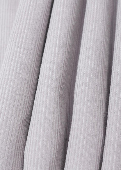 Áo Sơ Mi Tay Dài Vải Corduroy Ít Nhăn No Style M65 Xám - YaMe.vn