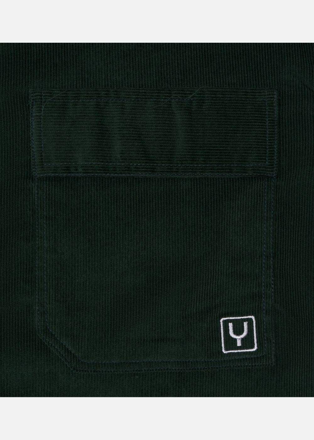 Áo Sơ Mi Tay Dài Vải Corduroy Ít Nhăn No Style M65 Xanh Lá Đậm - YaMe.vn