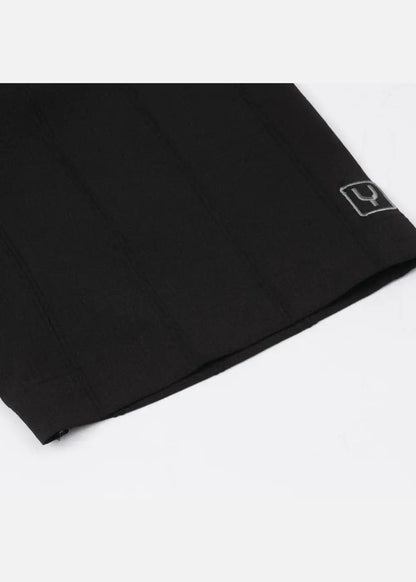 Áo Sơ Mi Cuban Jacquard Co Giãn No Style M81 Đen - YaMe.vn