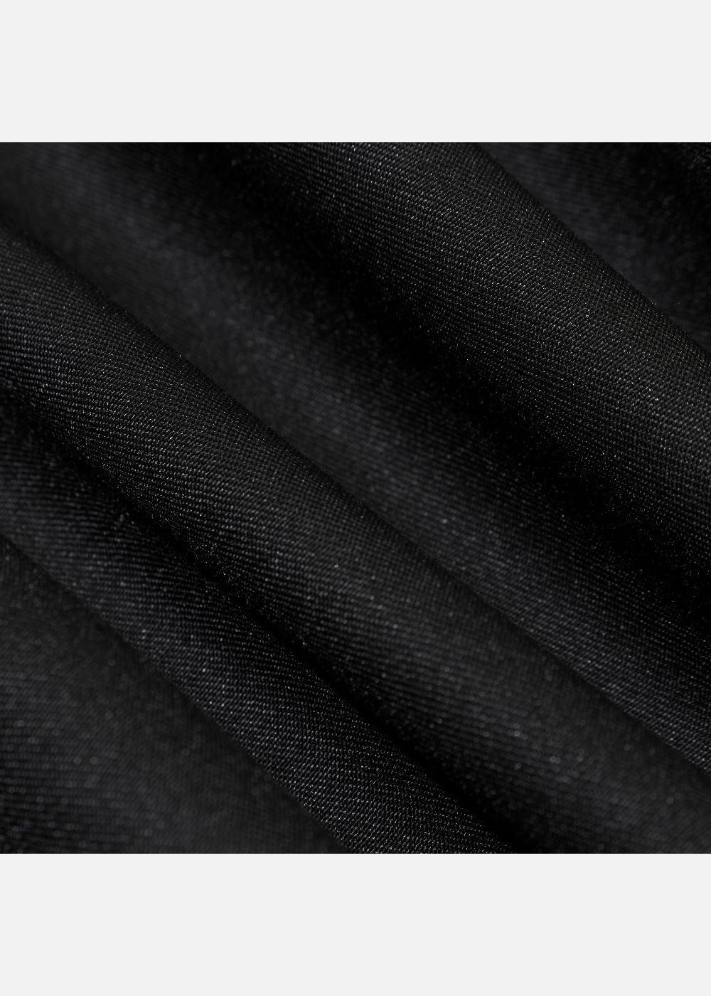 Áo Sơ Mi Cổ Trụ Vải Modal Mềm Mịn Ít Nhăn Non Branded 38 Đen - YaMe.vn