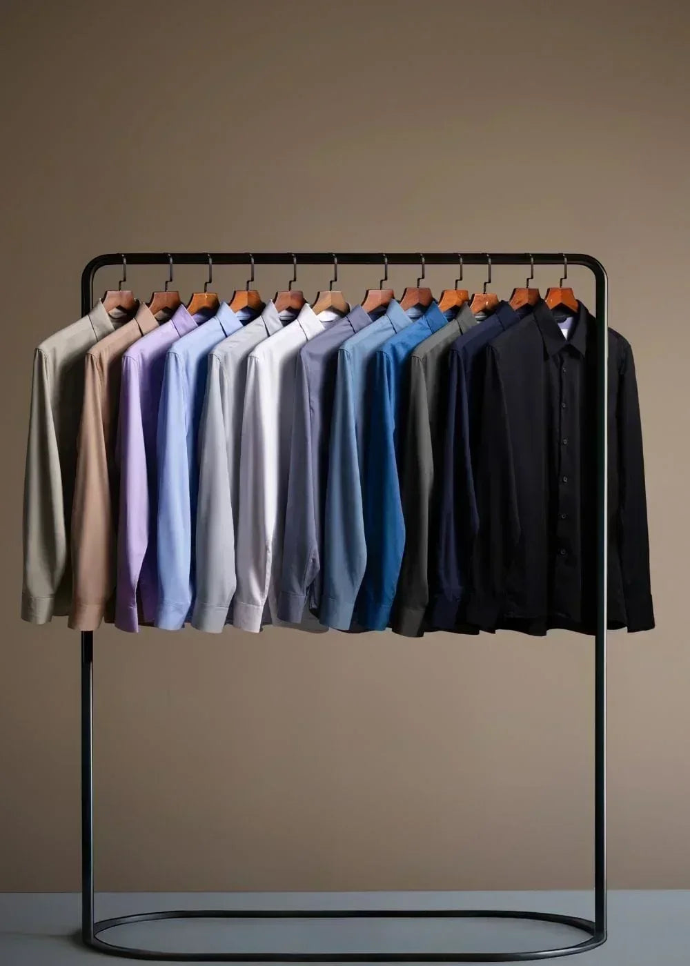 Áo Sơ Mi Tay Dài Vải Ngải Cứu Kháng Khuẩn The CEO 001 Xanh Dương Đậm - YaMe.vn