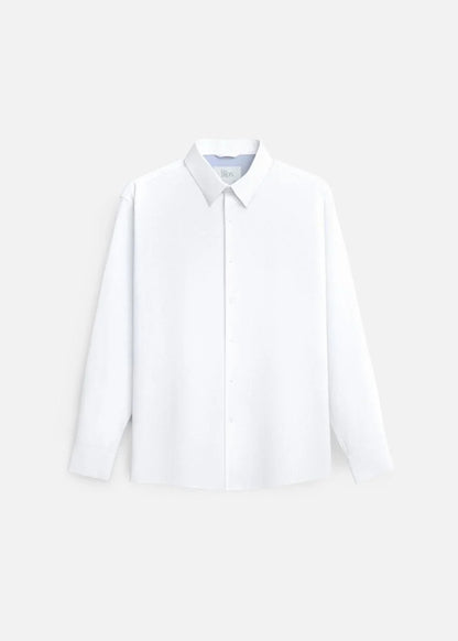 Áo Sơ Mi Tay Dài Vải Ngải Cứu Kháng Khuẩn The CEO 001 Trắng - YaMe.vn