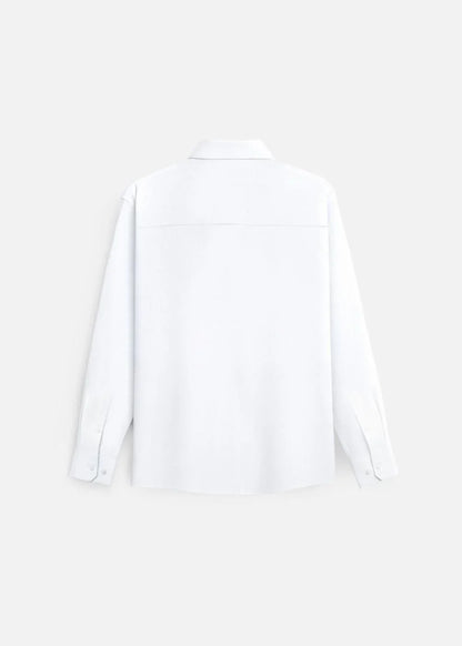 Áo Sơ Mi Tay Dài Vải Ngải Cứu Kháng Khuẩn The CEO 001 Trắng - YaMe.vn