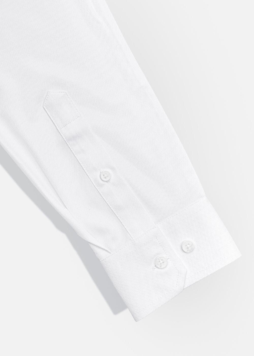 Áo Sơ Mi Tay Dài Vải Ngải Cứu Kháng Khuẩn The CEO 001 Trắng - YaMe.vn