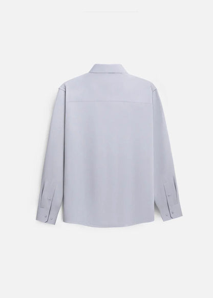 Áo Sơ Mi Tay Dài Vải Ngải Cứu Kháng Khuẩn The CEO 001 Xám Nhạt - YaMe.vn