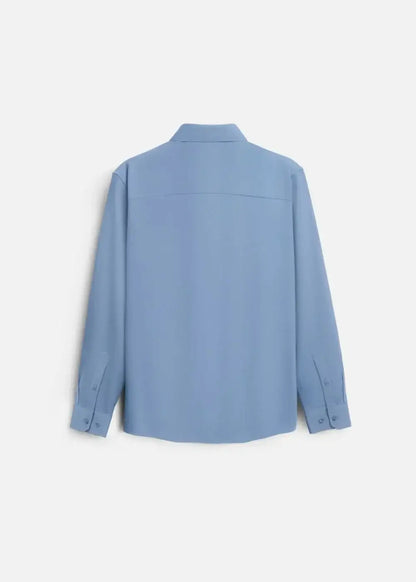 Áo Sơ Mi Tay Dài Vải Ngải Cứu Kháng Khuẩn The CEO 001 Xanh Ngọc Đậm - YaMe.vn