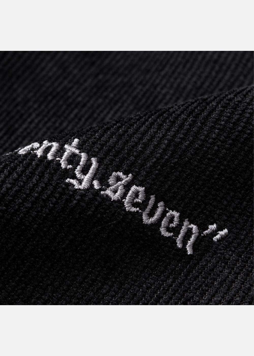 Áo Sơ Mi Tay Ngắn Vải Nhung Corduroy Retro Ít Nhăn Seventy Seven 22 Đen - YaMe.vn