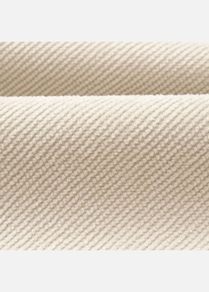 Áo Sơ Mi Cuban Corduroy Ít Nhăn Seventy Seven 23 Nâu Nhạt - YaMe.vn