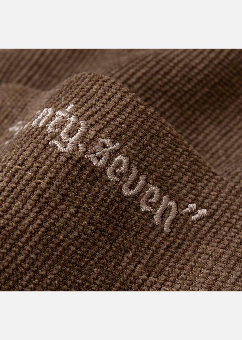 Áo Sơ Mi Cuban Corduroy Ít Nhăn Seventy Seven 23 Nâu Đậm - YaMe.vn