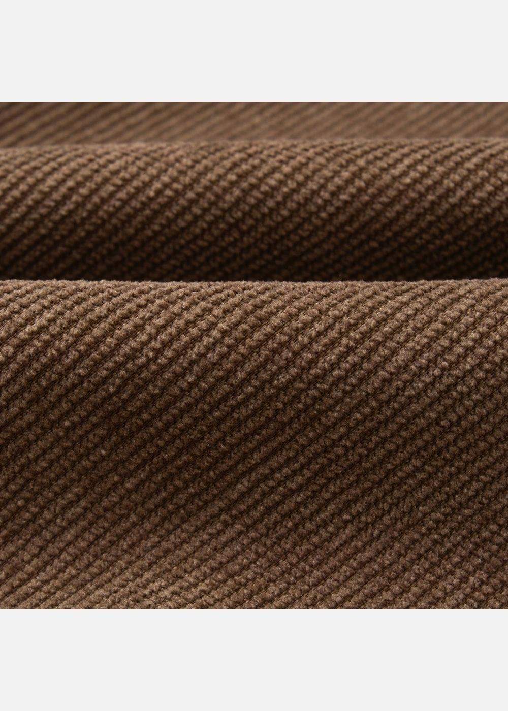 Áo Sơ Mi Cuban Corduroy Ít Nhăn Seventy Seven 23 Nâu Đậm - YaMe.vn