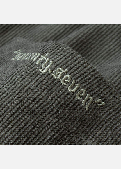 Áo Sơ Mi Cuban Corduroy Ít Nhăn Seventy Seven 23 Xanh Lá Đậm - YaMe.vn