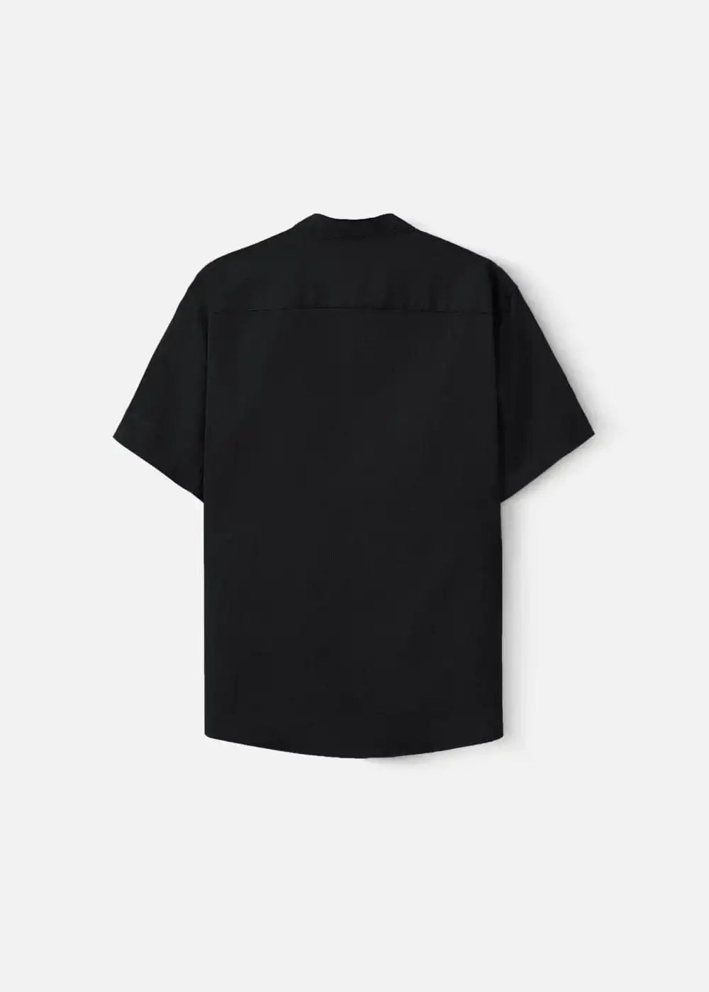 Áo Sơ Mi Cổ Trụ Linen Thoáng mát Seventy Seven 24 Đen - YaMe.vn