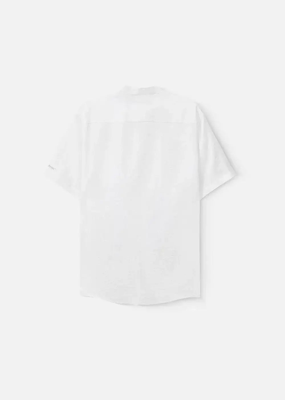 Áo Sơ Mi Cổ Trụ Linen Thoáng mát Seventy Seven 24 Trắng - YaMe.vn
