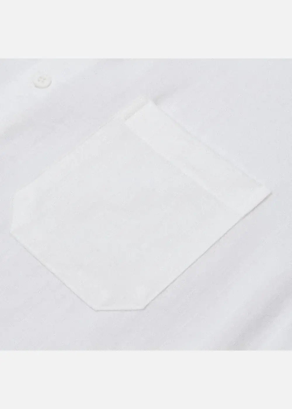 Áo Sơ Mi Cổ Trụ Linen Thoáng mát Seventy Seven 24 Trắng - YaMe.vn