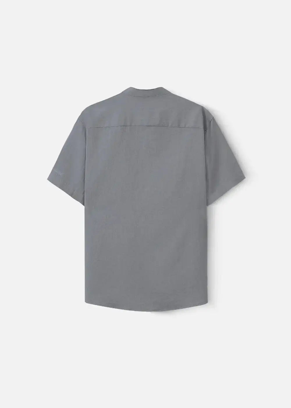 Áo Sơ Mi Cổ Trụ Linen Thoáng mát Seventy Seven 24 Xám - YaMe.vn