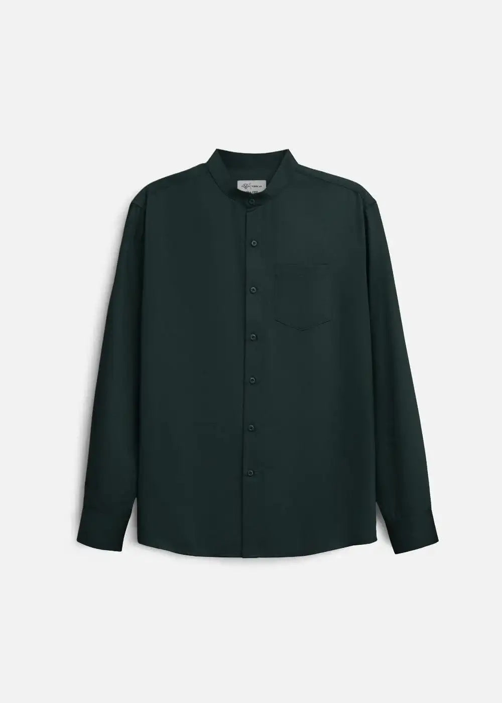 Áo Sơ Mi Tay Dài Slubbed Bamboo The CEO 009 Xanh Lá Đậm - YaMe.vn