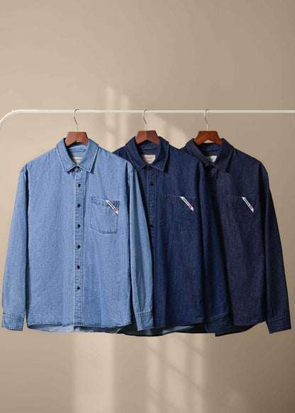 Áo Khoác Sơ Mi The Original M050 Xanh Dương Đậm - YaMe.vn