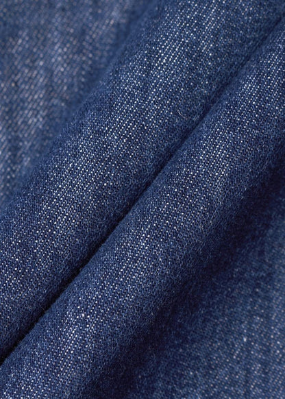 Áo Sơ Mi Jean Tay Ngắn Mềm Oversized The Original 002 Xanh Dương - YaMe.vn