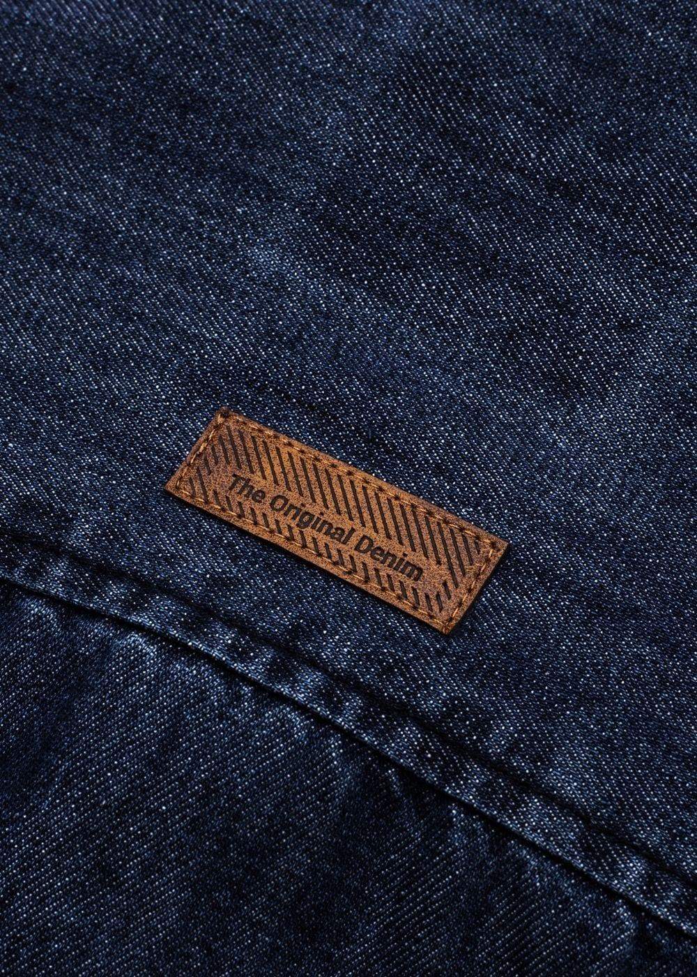 Áo Sơ Mi Jean Tay Dài Oversized The Original M051 Xanh Dương Đậm - YaMe.vn