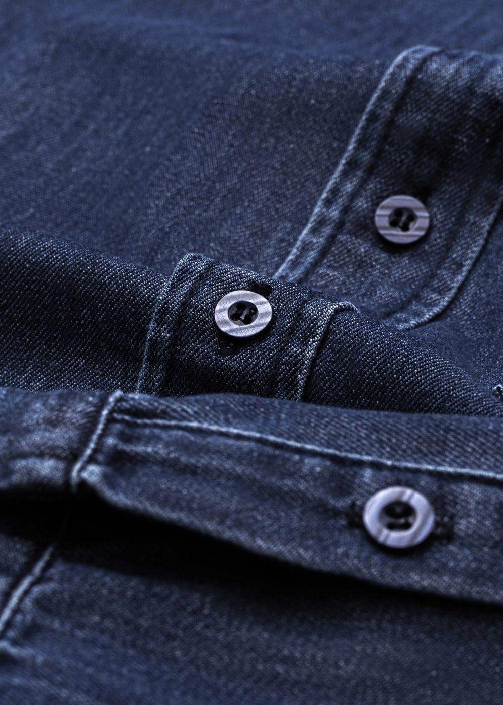 Áo Sơ Mi Jean Tay Dài Oversized The Original M051 Xanh Dương - YaMe.vn