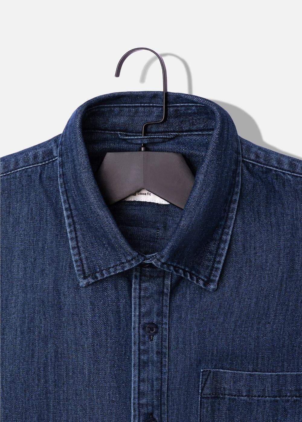 Áo Sơ Mi Jean Tay Dài Oversized The Original M051 Xanh Dương - YaMe.vn