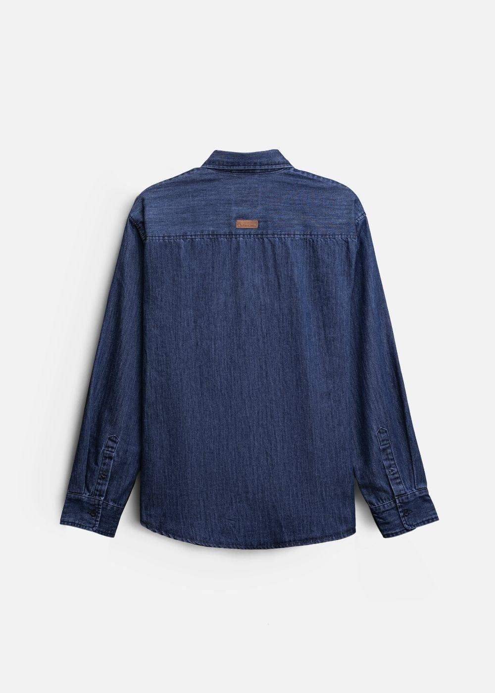 Áo Sơ Mi Jean Tay Dài Oversized The Original M051 Xanh Dương - YaMe.vn