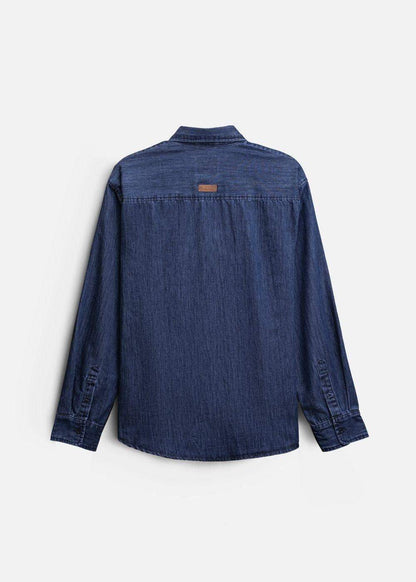Áo Sơ Mi Jean Tay Dài Oversized The Original M051 Xanh Dương - YaMe.vn