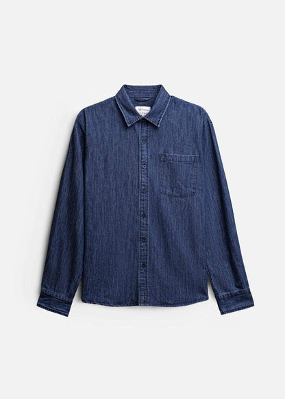 Áo Sơ Mi Jean Tay Dài Oversized The Original M051 Xanh Dương - YaMe.vn