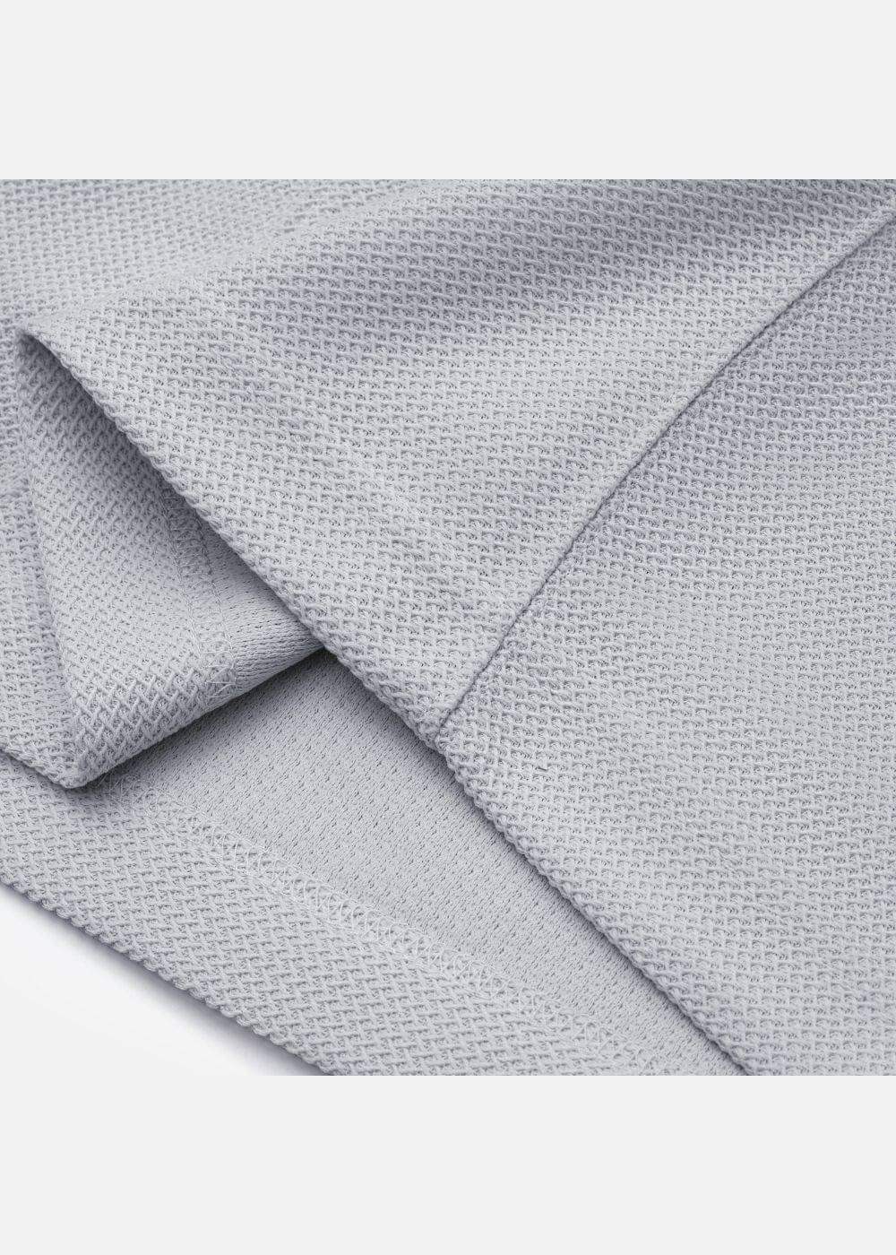 Áo Thun Polo Mesh Jacquard Thoáng Khí The Weekend 032 Xám - YaMe.vn