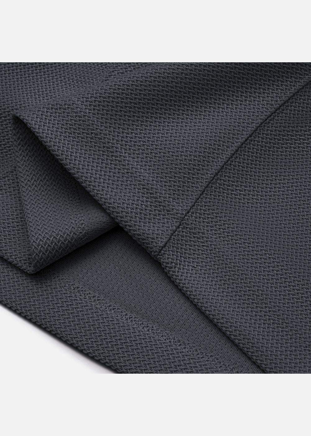 Áo Thun Polo Mesh Jacquard Thoáng Khí The Weekend 032 Xám Đậm - YaMe.vn