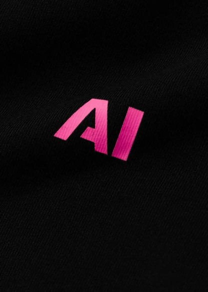 Áo Thun Neon AI No Style M202 Đen - YaMe.vn