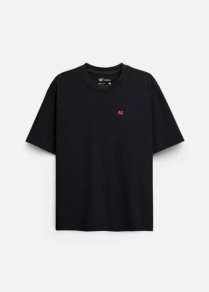 Áo Thun Neon AI No Style M202 Đen - YaMe.vn
