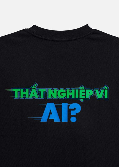 Áo Thun Neon AI No Style M203 Đen - YaMe.vn