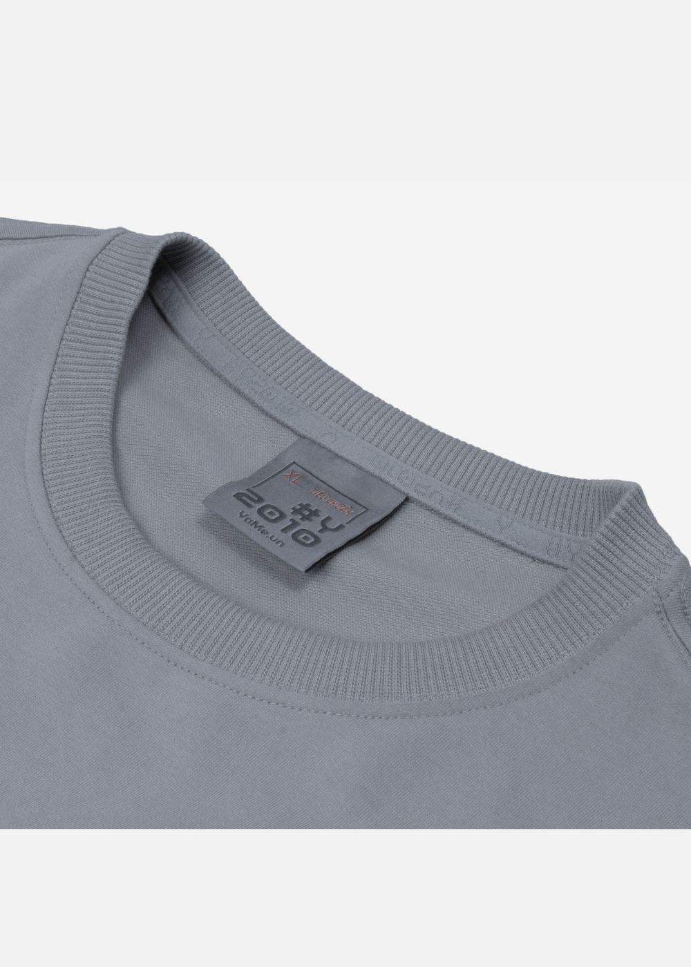Áo Thun Sweater Mềm Mịn Mát The Minimalist 008 Xám - YaMe.vn