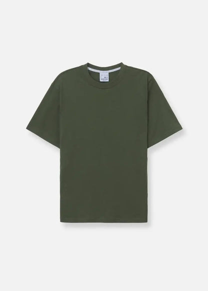 Áo Thun Cotton Wash Siêu Mềm Non Branded 39 Xanh Lá Đậm - YaMe.vn