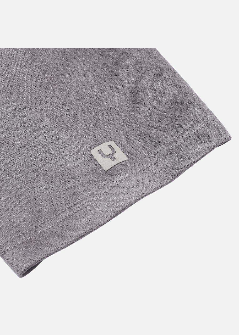 Áo Thun Suede Mềm Mịn The Weekend 014 Xám Đậm - YaMe.vn