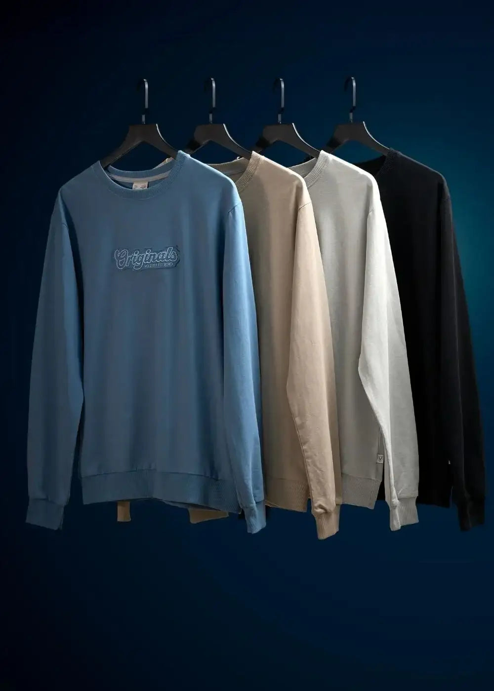 Áo Thun Sweater Cotton Co Giãn No Style M19 Đen - YaMe.vn
