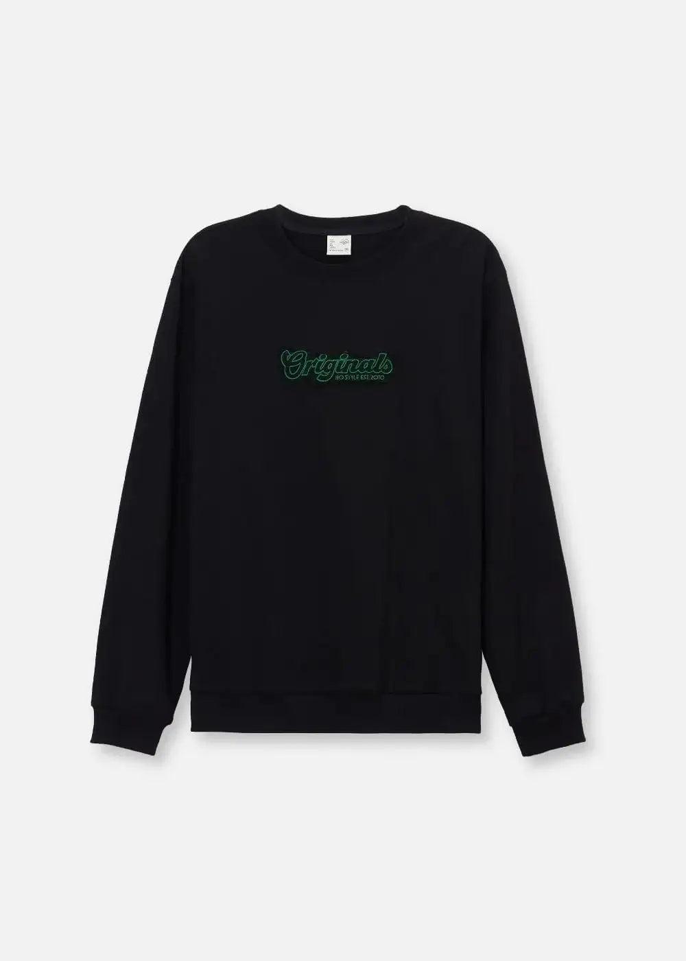 Áo Thun Sweater Cotton Co Giãn No Style M19 Đen - YaMe.vn