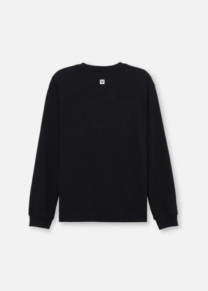 Áo Thun Sweater Cotton Co Giãn No Style M19 Đen - YaMe.vn