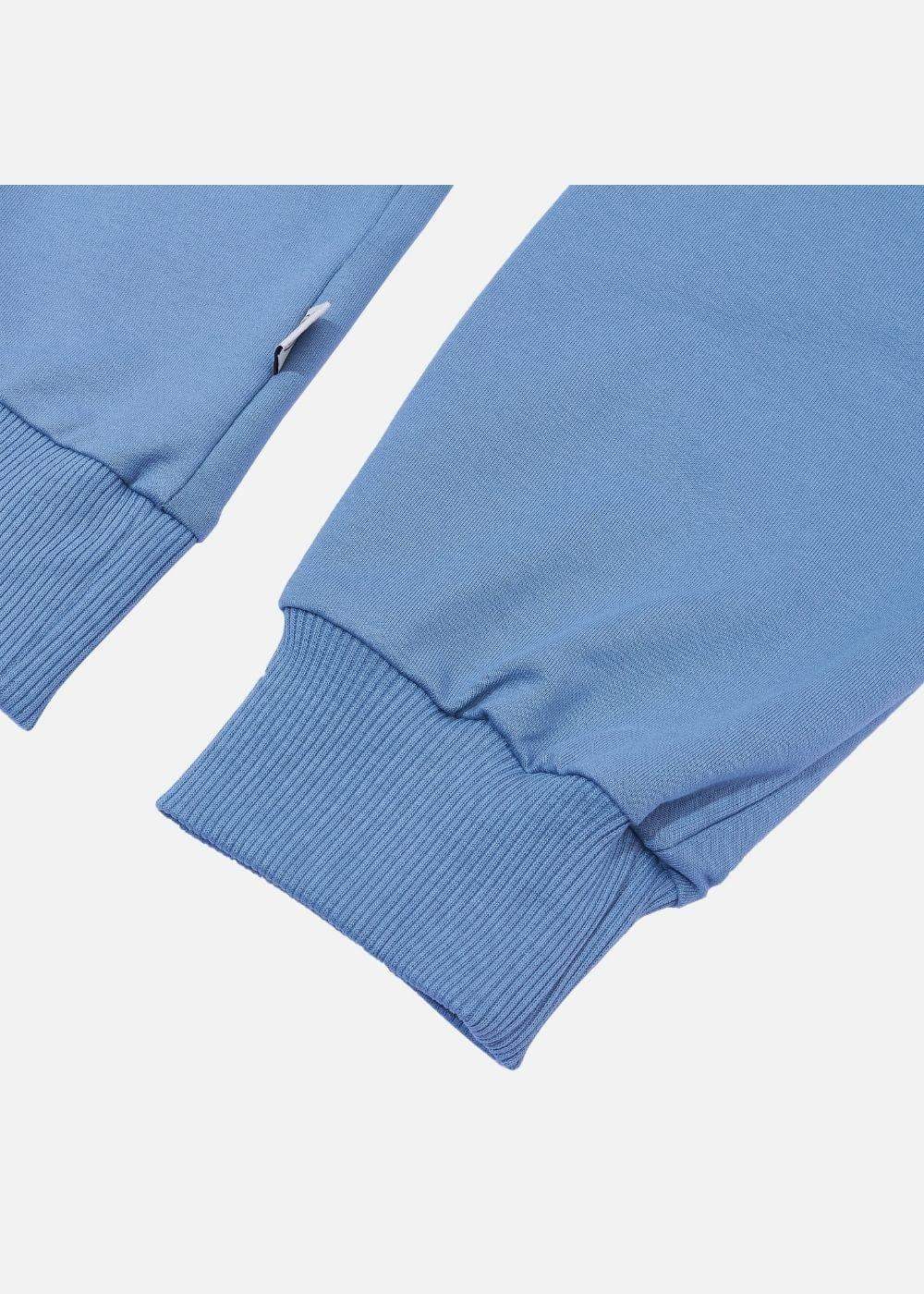 Áo Thun Sweater Cotton Co Giãn No Style M19 Xanh Dương Nhạt - YaMe.vn