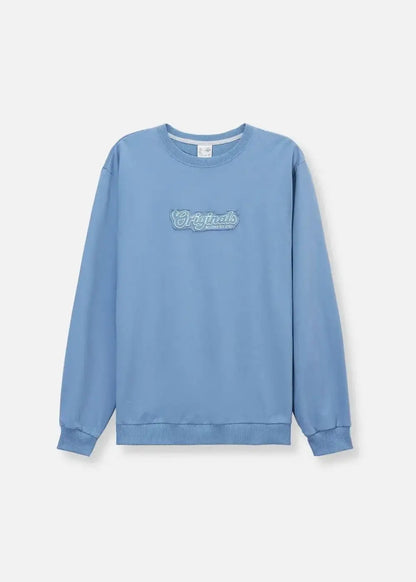 Áo Thun Sweater Cotton Co Giãn No Style M19 Xanh Dương Nhạt - YaMe.vn