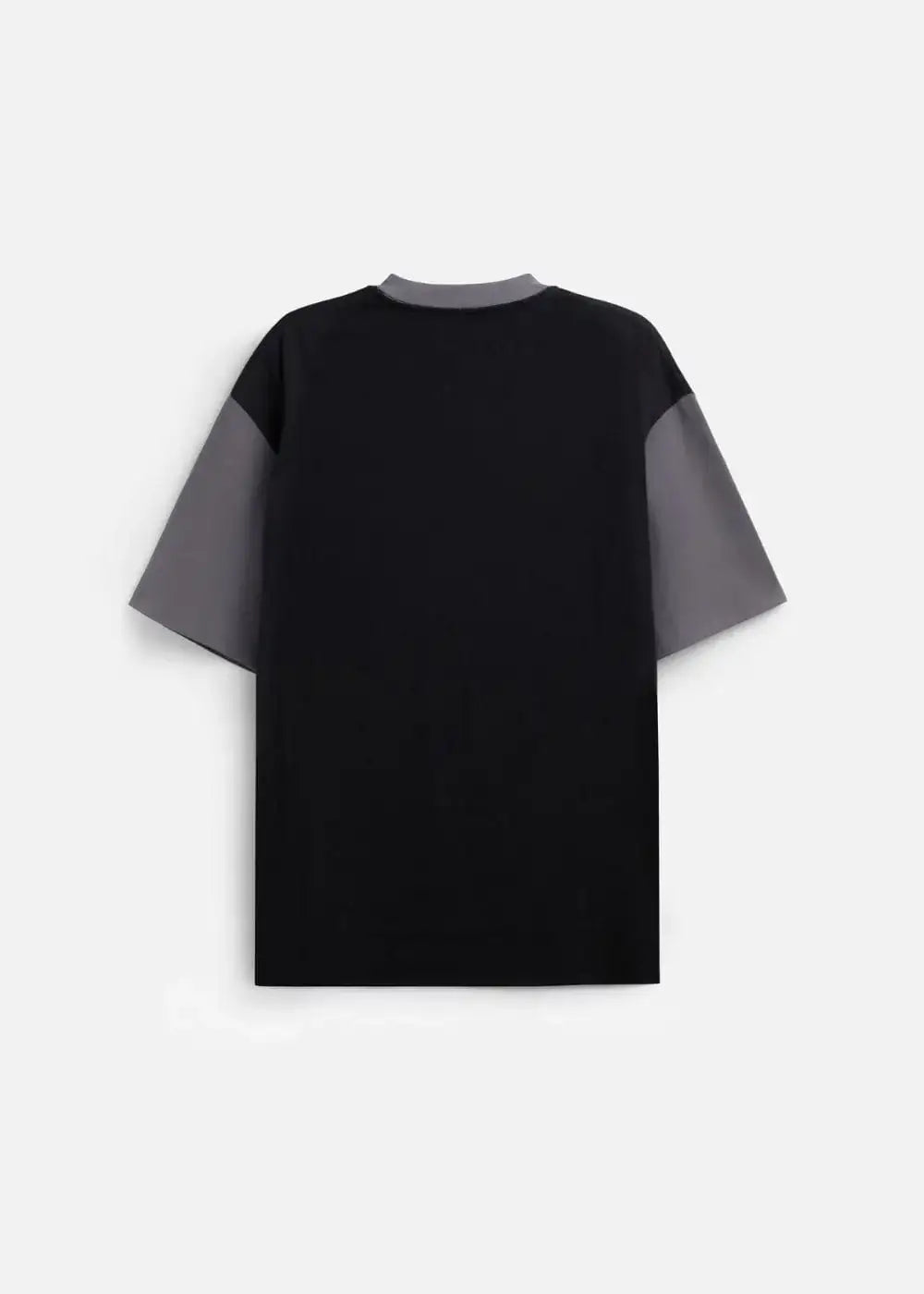 Áo Thun Cotton Phối Màu Mềm Mịn Thoáng Mát No Style M2 Xám Đen - YaMe.vn