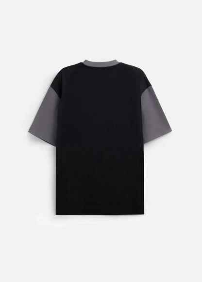 Áo Thun Cotton Phối Màu Mềm Mịn Thoáng Mát No Style M2 Xám Đen - YaMe.vn